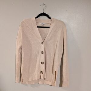 Madewell Women's XXS Soft Cream Cardigan with Button Front and Pocket